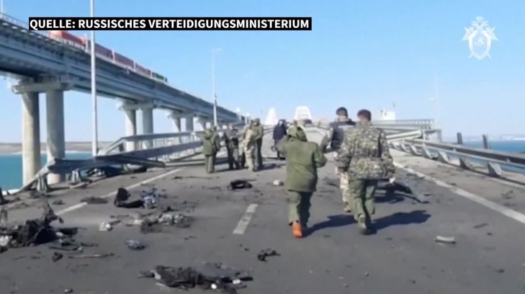 Krim-Brücke - Russland nimmt nach Explosion acht Verdächtige fest