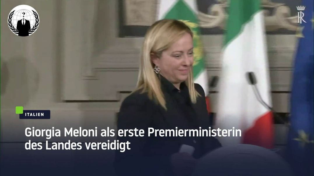 Giorgia Meloni als erste Premierministerin des Landes vereidigt