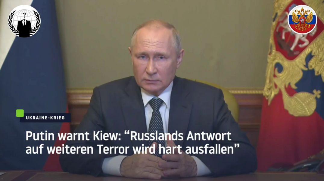 Putin warnt Kiew: "Russlands Antwort auf weiteren Terror wird hart ausfallen"