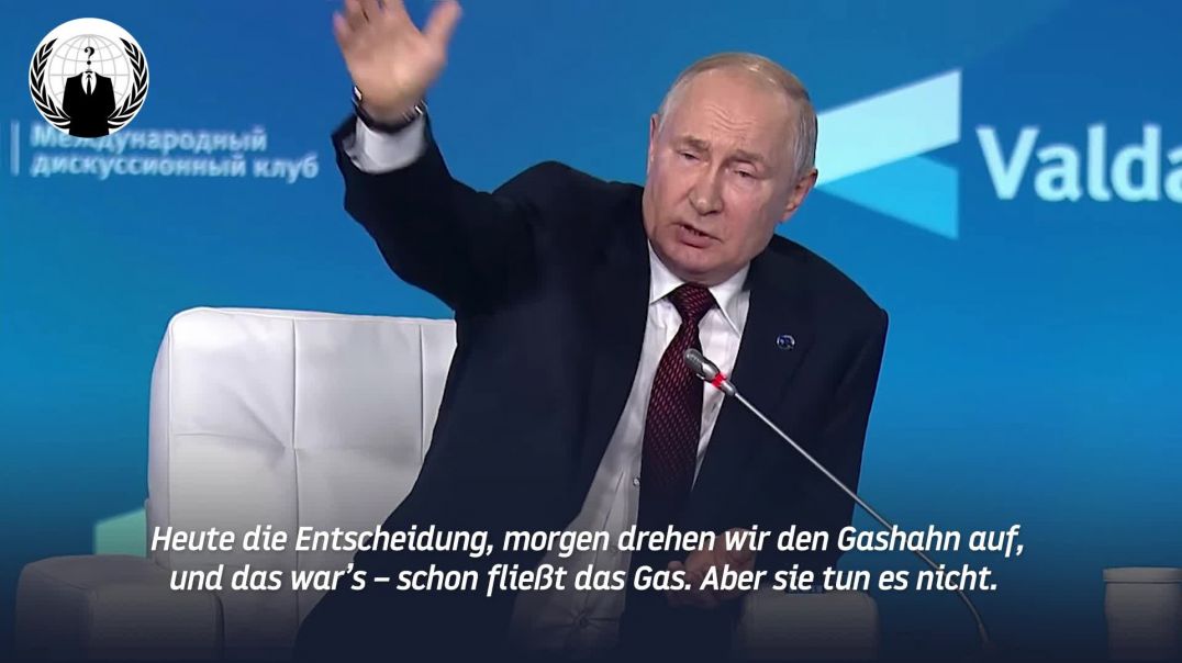Putin: Russland ist bereit, weiterhin Gas nach Europa zu liefern, aber Deutschland will nicht