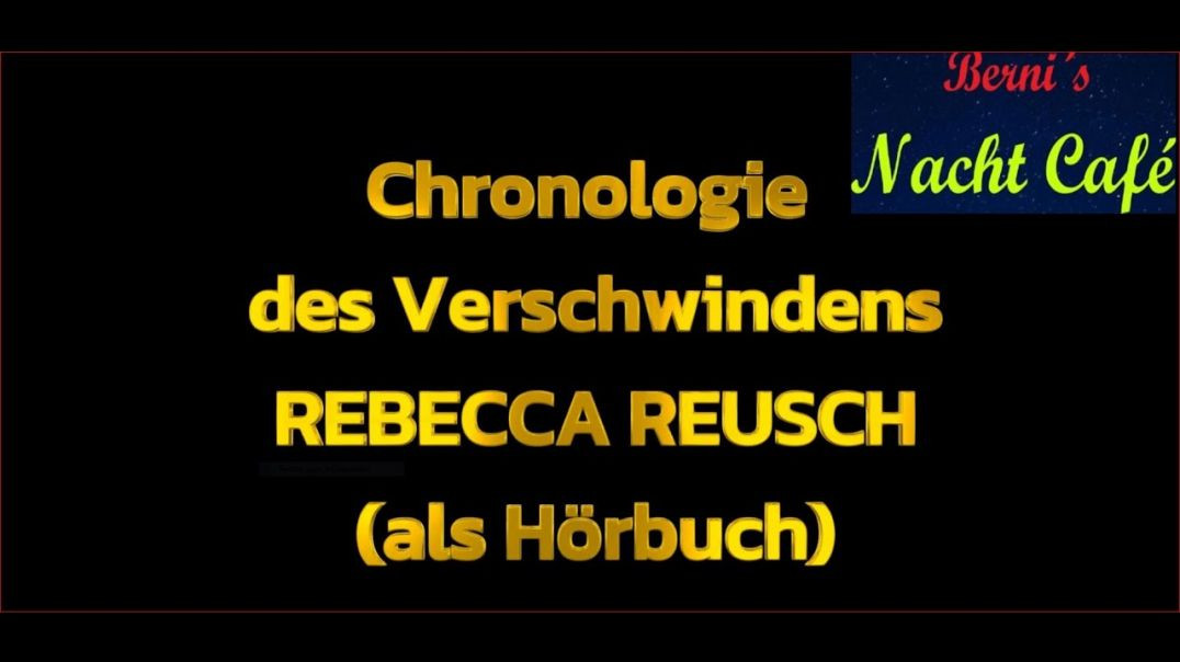 Chronologie des Verschwindens Rebecca Reusch (als Hörbuch)