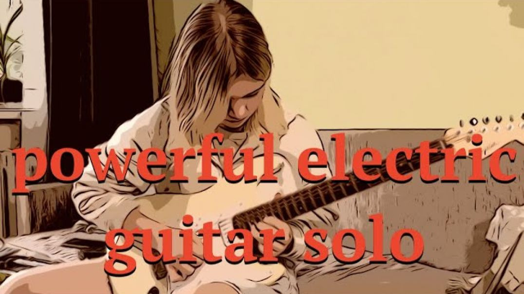 Elizaveta Nikonova - powerful electric guitar solo