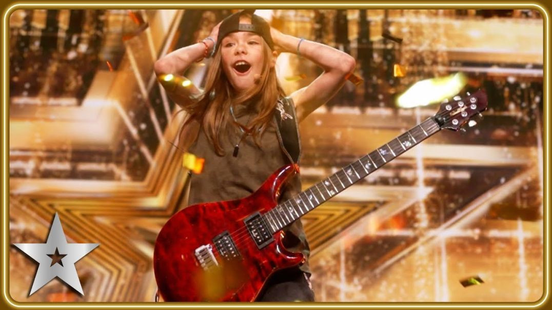 GOLDEN BUZZER winner Olly Pearson rocks with QUEEN guitar solo!