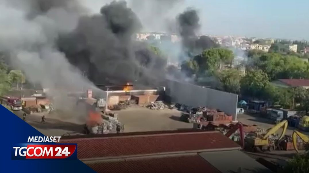 Rom 04.07.2025: Live Video der Explosion als ein Gasdepot explodierte