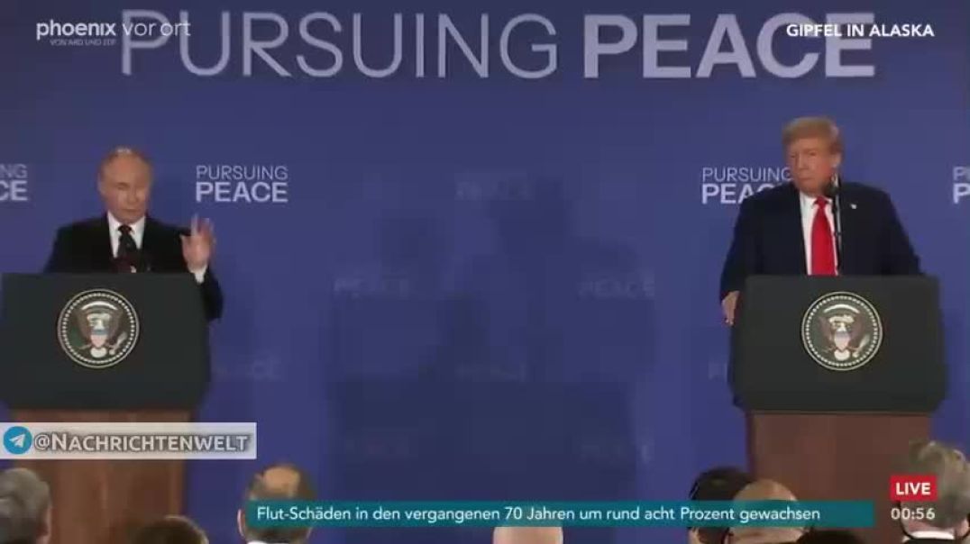 Gemeinsame Pressekonferenz von Trump und Putin 15.08.2025 in deutsch