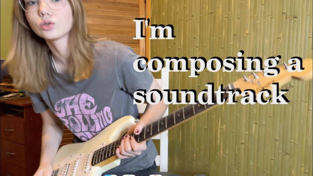 ⁣Elizaveta Nikonova - creating a soundtrack (electric guitar and live looping)