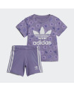 FLORAL TEE AND SHORTS SET