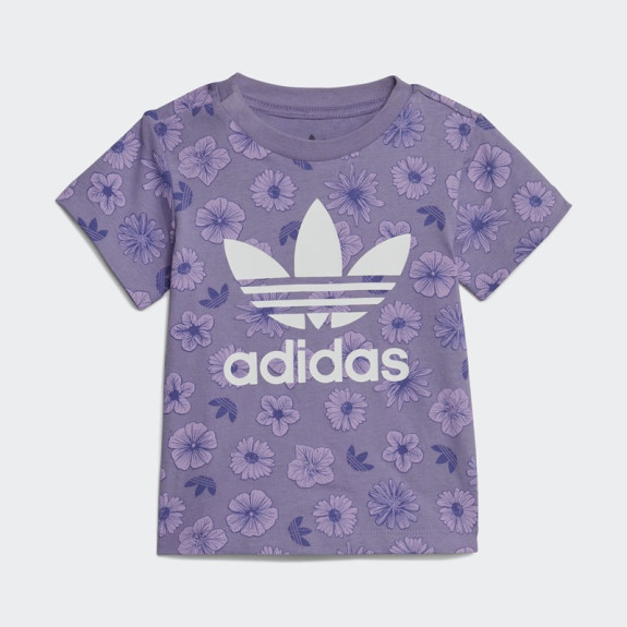 FLORAL TEE AND SHORTS SET