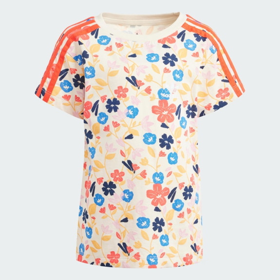 FLORAL CYCLING SHORTS AND TEE SET