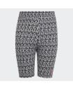 BRAND LOVE PRINT COTTON BIKER TIGHTS