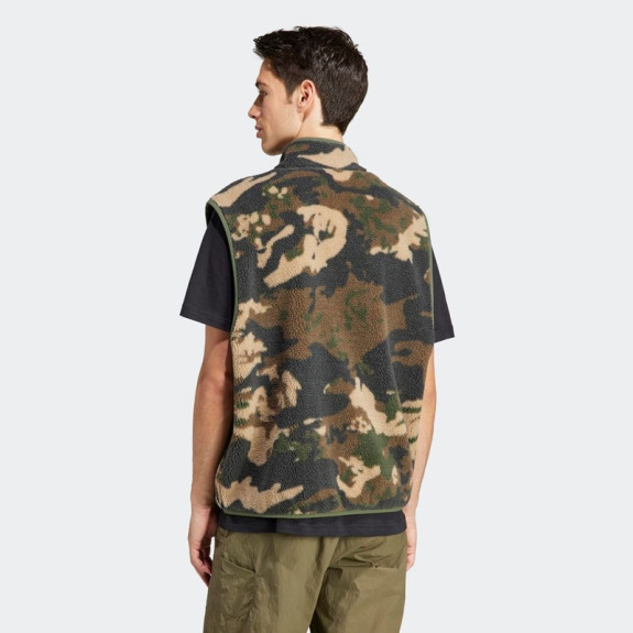 GRAPHIC CAMO REVERSIBLE FLEECE VEST