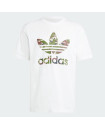 CAMO WHITE TREFOIL TEE