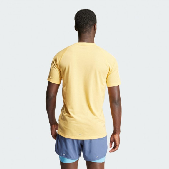 OWN THE RUN 3-STRIPES TEE