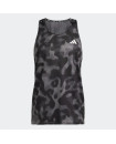 OWN THE RUN 3-STRIPES ALLOVER PRINT SINGLET