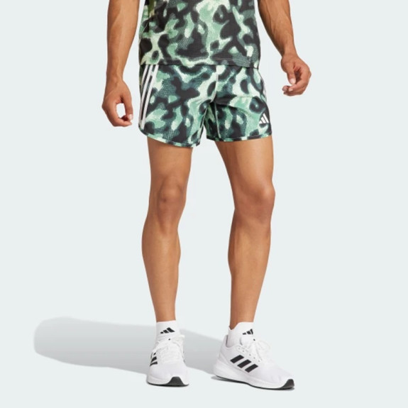 OWN THE RUN 3-STRIPES ALLOVER PRINT SHORTS