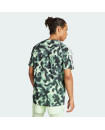 OWN THE RUN 3-STRIPES ALLOVER PRINT T-SHIRT