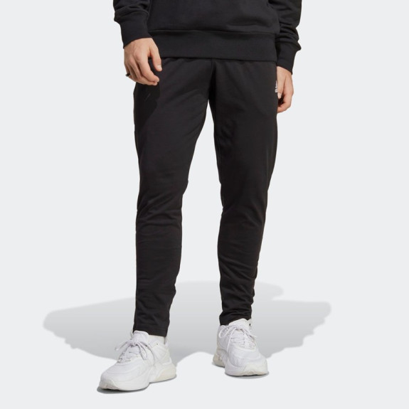ESSENTIALS SINGLE JERSEY TAPERED OPEN HEM PANTS