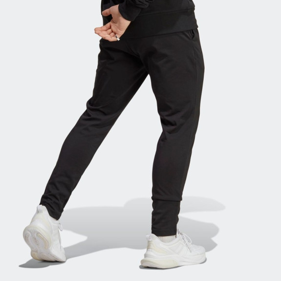 ESSENTIALS SINGLE JERSEY TAPERED OPEN HEM PANTS