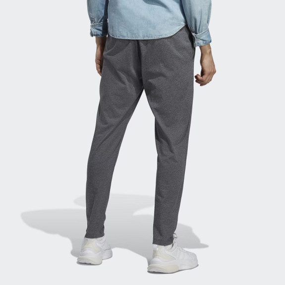 ESSENTIALS SINGLE JERSEY TAPERED OPEN HEM PANTS