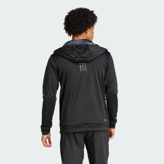TRAIN ESSENTIALS CAMO FULL-ZIP HOODIE