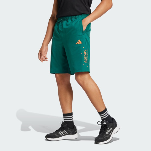 BLOOM SKY PRINT WOVEN SHORTS