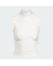RUCHED 3-STRIPES CROP TOP
