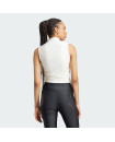 RUCHED 3-STRIPES CROP TOP
