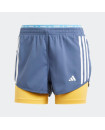 OWN THE RUN 3-STRIPES 2-IN-1 SHORTS