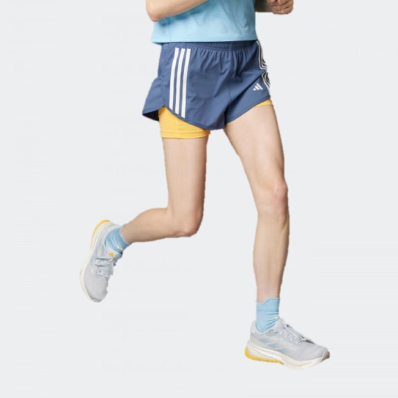 OWN THE RUN 3-STRIPES 2-IN-1 SHORTS