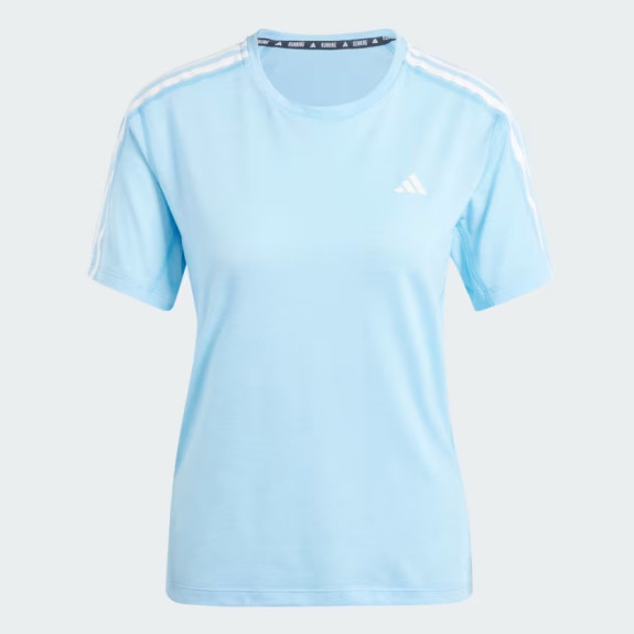OWN THE RUN 3-STRIPES TEE