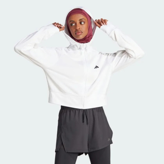 AEROREADY GAME AND GO FULL-ZIP HOODED FLEECE JACKET