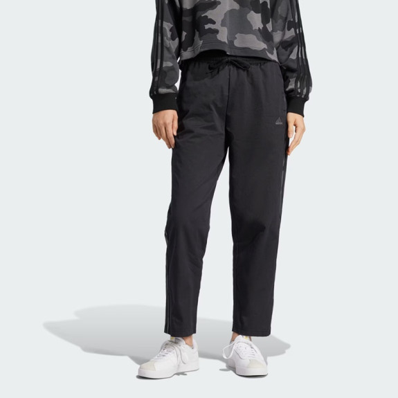 ESSENTIALS CAMO-PRINT 3-STRIPES TWILL PANTS