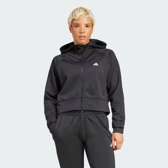AEROREADY GAME AND GO FULL-ZIP HOODED FLEECE JACKET