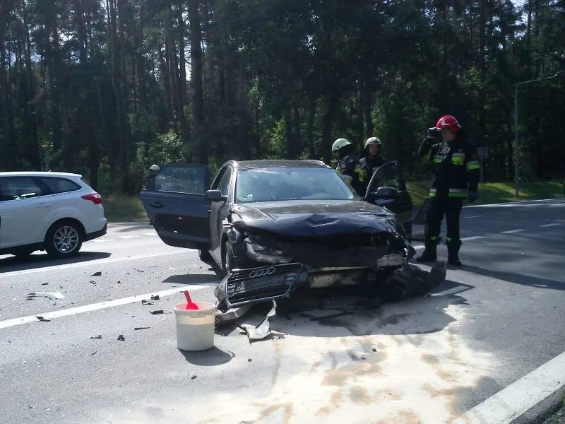 Wypadek w Przyjmach (zdjęcia)