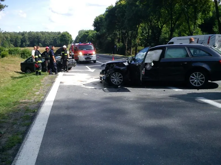 Wypadek w Przyjmach (zdjęcia)