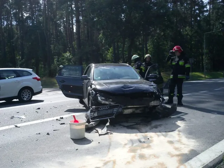 Wypadek w Przyjmach (zdjęcia)