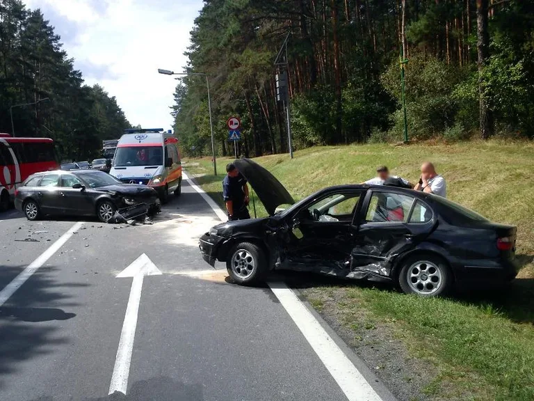 Wypadek w Przyjmach (zdjęcia)