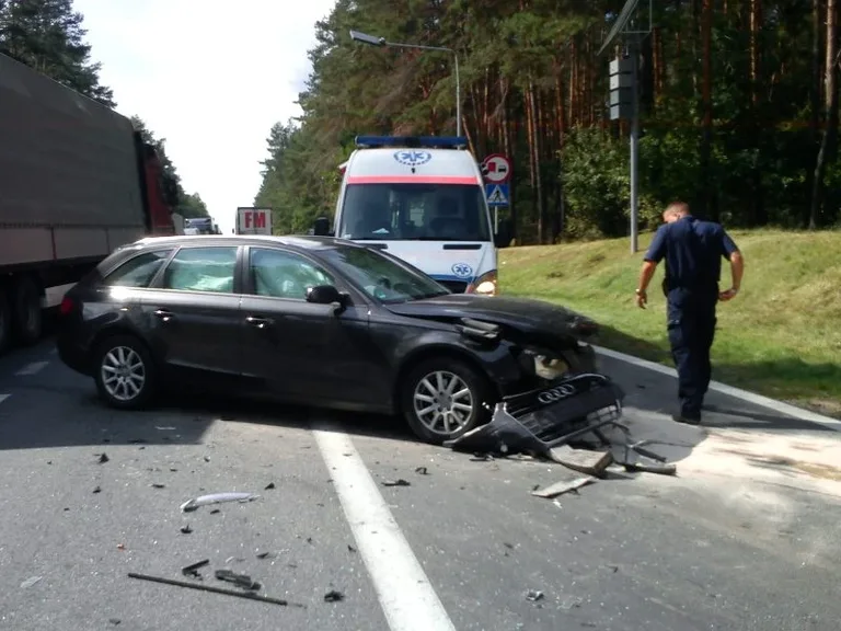 Wypadek w Przyjmach (zdjęcia)
