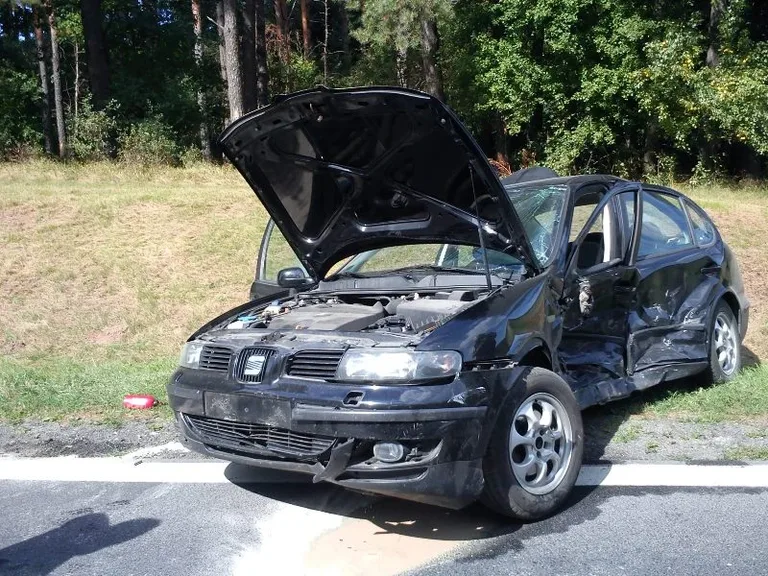 Wypadek w Przyjmach (zdjęcia)