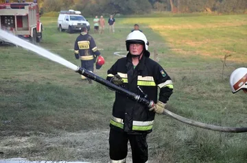 Pożar fabryki brykietu (zdjęcia)
