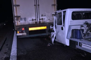 Wypadek na drodze Ostrów - Warszawa (zdjęcia)