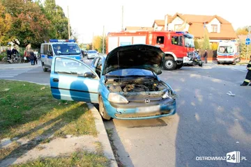Wypadek na skrzyżowaniu Zwycięstwa i Sielskiej (zdjęcia)