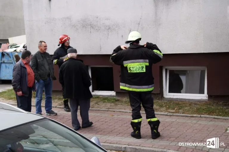 Pożar w piwnicy przy ul. Kościuszki (zdjęcia)