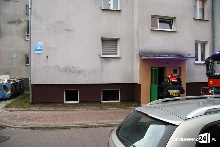 Pożar w piwnicy przy ul. Kościuszki (zdjęcia)