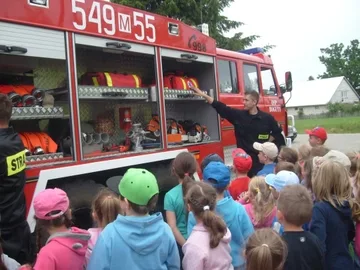 Wizyta uczniów w OSP (zdjęcia)