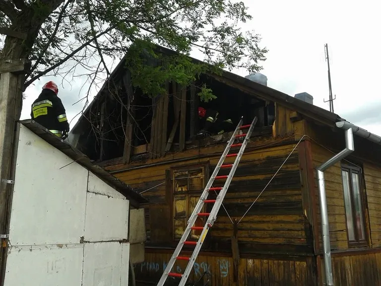 Pożar przy Jagiellońskiej (zdjęcia)