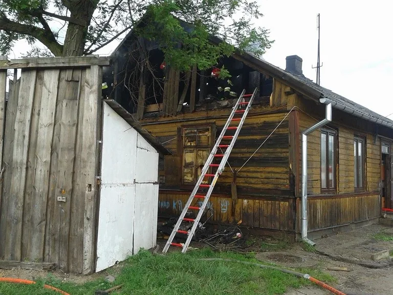 Pożar przy Jagiellońskiej (zdjęcia)