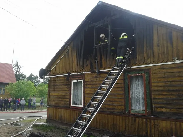 Pożar przy Jagiellońskiej (zdjęcia)