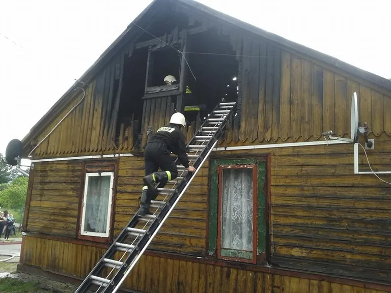 Pożar przy Jagiellońskiej (zdjęcia)