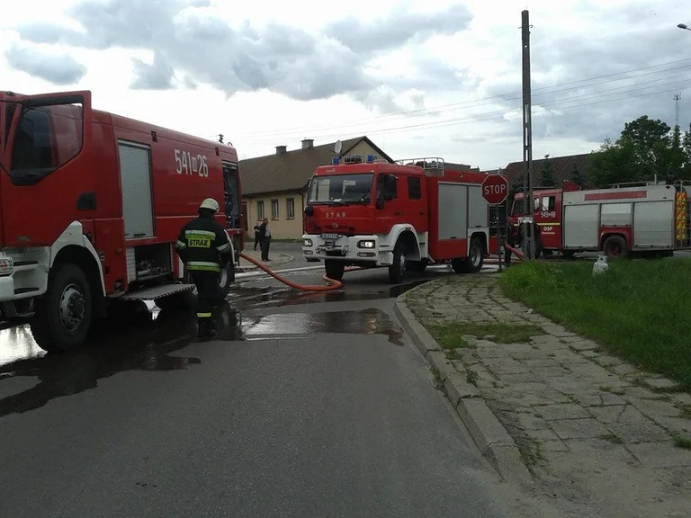Pożar przy Jagiellońskiej (zdjęcia)